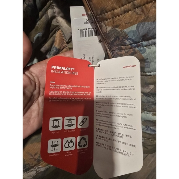 Obermeyer Tuscany Vintage Camo Floral Coat Jacket Womens 12 Large New - Picture 12 of 13